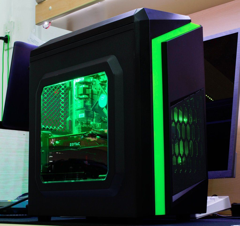 Case SAMA E-Sport  F2 Black - Green