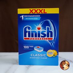 Viên rửa bát Finish Classic 100 viên/hộp (Thường/Hương Chanh)