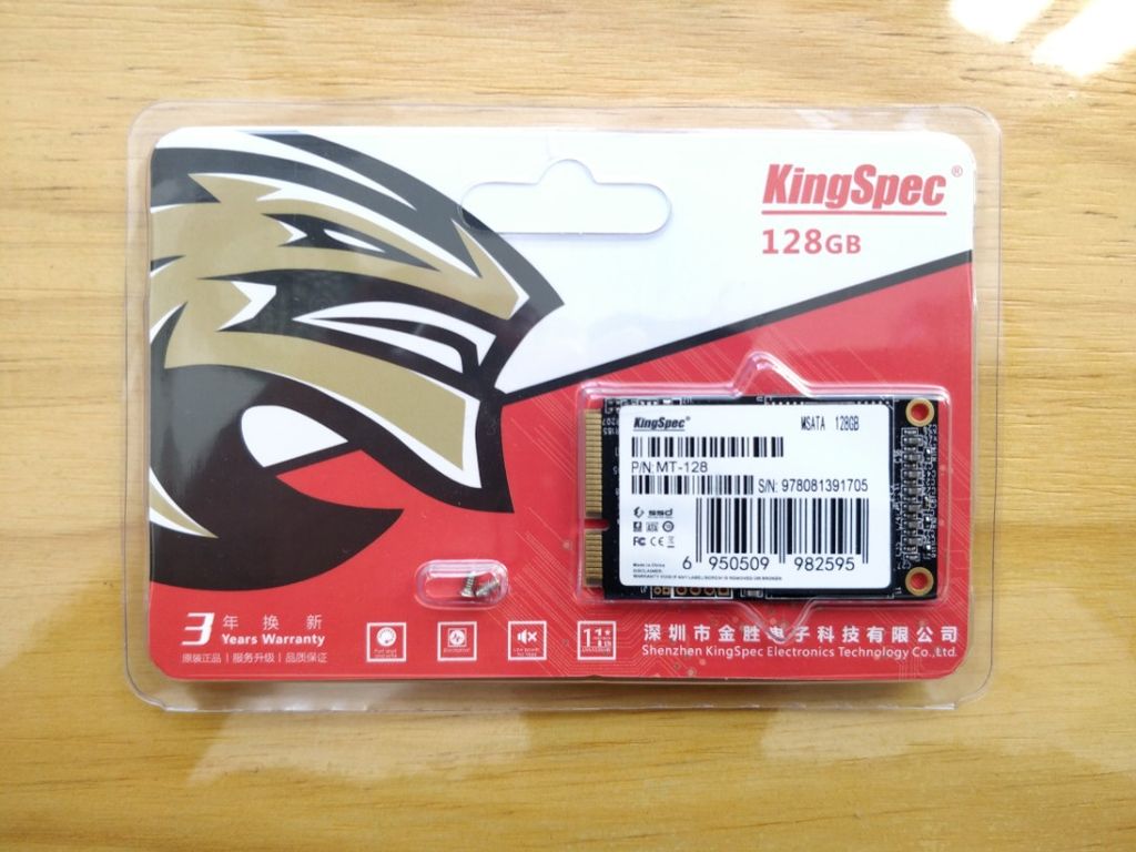 Ổ cứng SSD Kingspec 128GB mSATA SSD MT-128