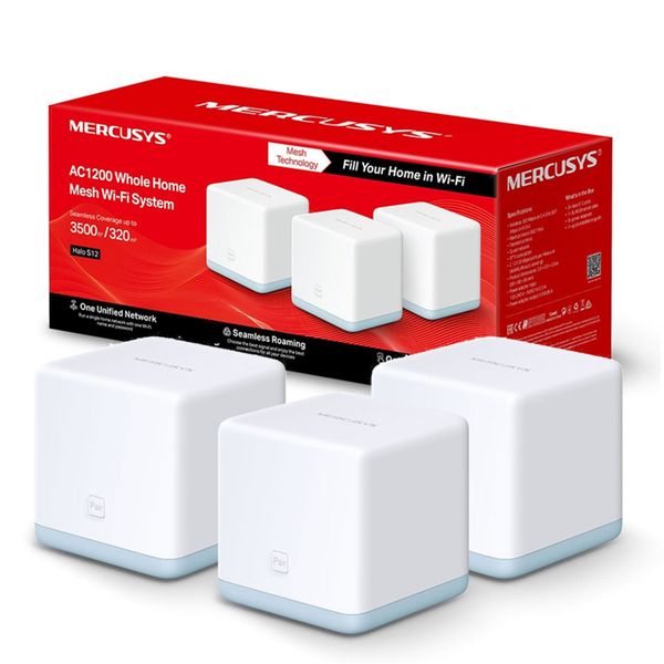 Mercusys Halo S12 (3 - pack) Mesh WIFI System 2.4Ghz/ 5.0Ghz