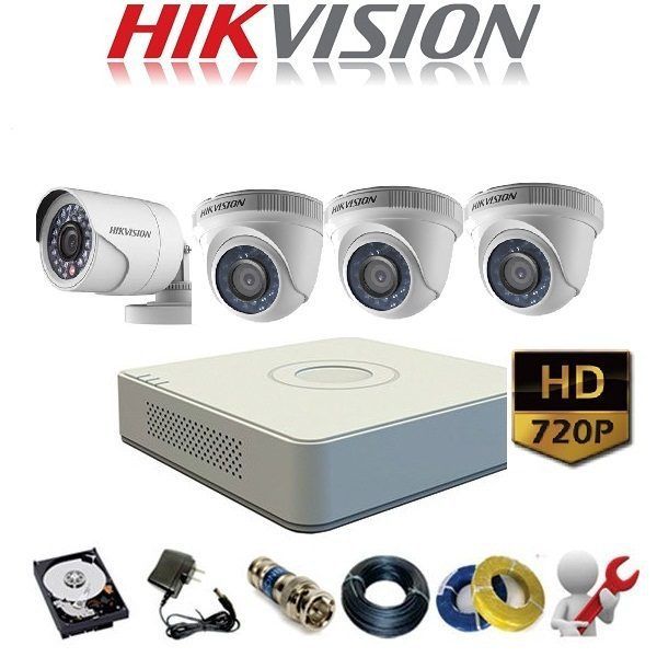 Trọn bộ Camera 4 mắt 1.0Mps chính hãng miễn phí lắp đặt