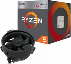 CPU AMD Ryzen 5 2400G 3.6 GHz (3.9 GHz with boost) / 6MB / 4 cores 8 threads / Radeon Vega 11 / socket AM4