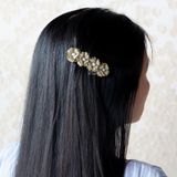  Kẹp tóc bấm cỡ nhỏ hoa vải dạ cứng RYA 92073 