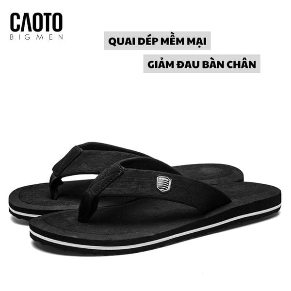  (Dép Big Size Nam)Dép Kẹp Flip-flop Đen Hami Size Lớn Big Size 