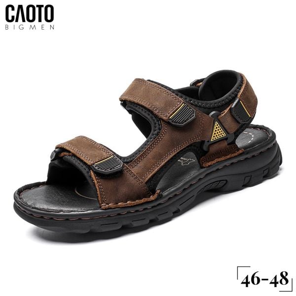  Sandal Dura Brown-Black Triangle Big Size Men 