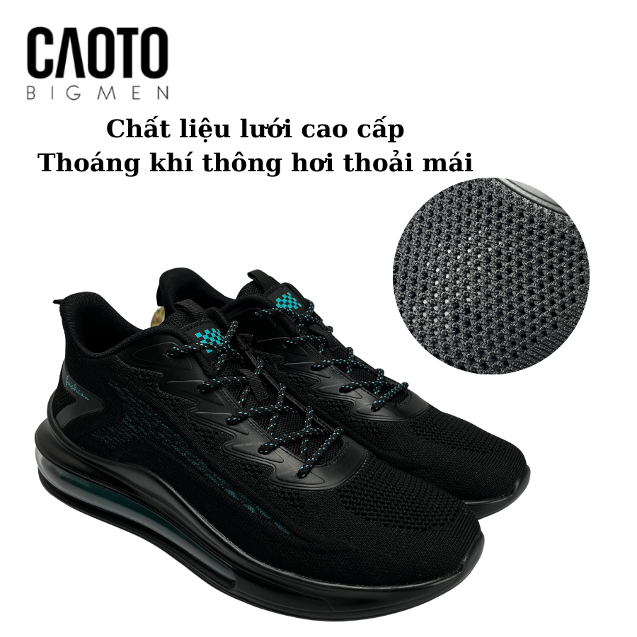  Giày Thể Thao Chạy Bộ Đệm Khí Fashion Xanh Đen Big Size 