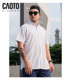  Áo Sơ Mi Nam Big Size Trắng Trơn Tay Ngắn – Form Rộng Thoải Mái Size 60–150kg 