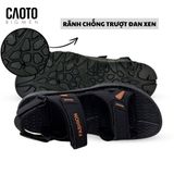  (Sandal Big Size) Sandal Fashion Đen Big Size - Quai hậu có thể tháo rời thành dép 