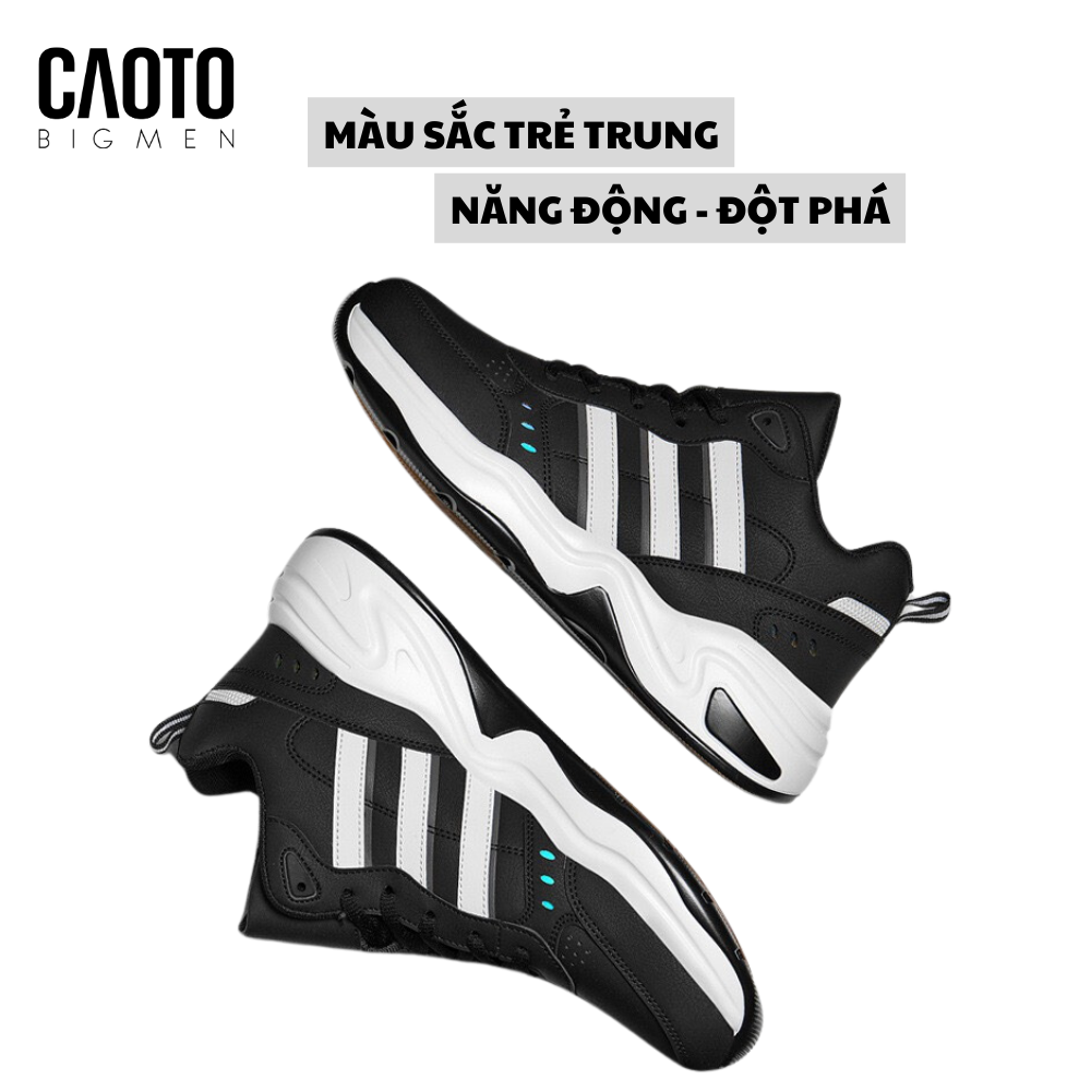  Giày Sneaker Strutter Đen Sọc Trắng Big Size Nam 