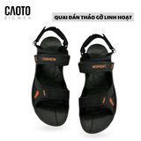  Sandal Nam Big Size Kino Black Orange – Quai Hậu Tháo Rời Tiện Lợi, Size 44–48 