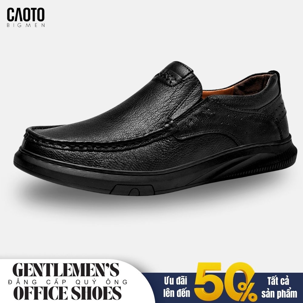  Giày Tây Xỏ Elegix Black Big Size 