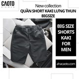  Quần Short Kaki Lưng Thun Màu Xám Bigsize(New collection) 