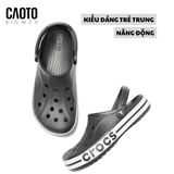  Dép Crocs Bayaband Smoke Grey Big Size Nam 