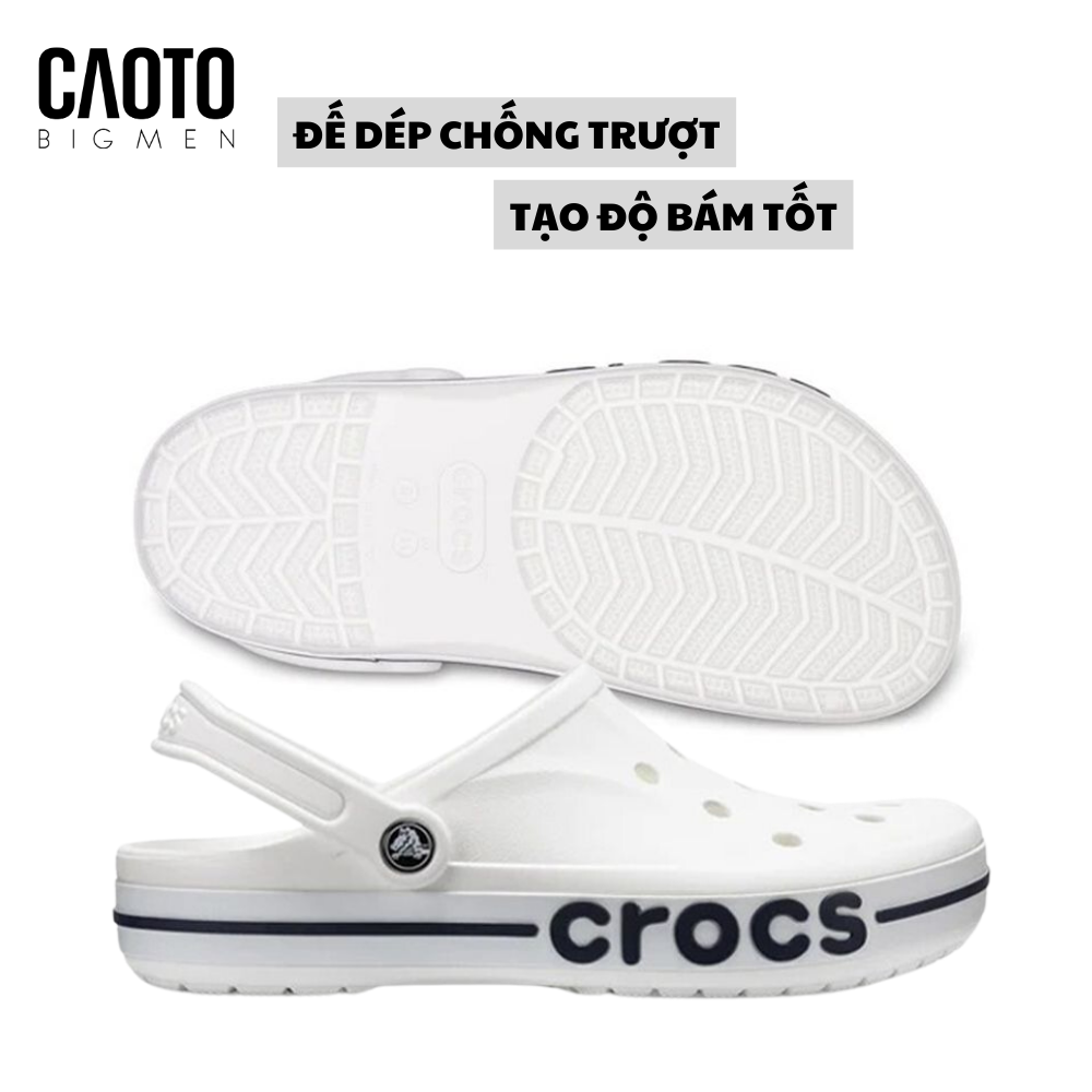  Dép Crocs Bayaband Màu Trắng Big Size 