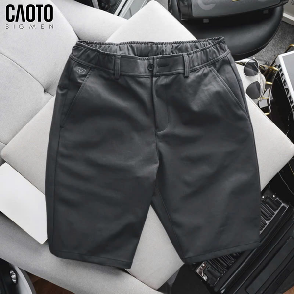  Quần Short Kaki Lưng Thun Màu Xám Bigsize(New collection) 