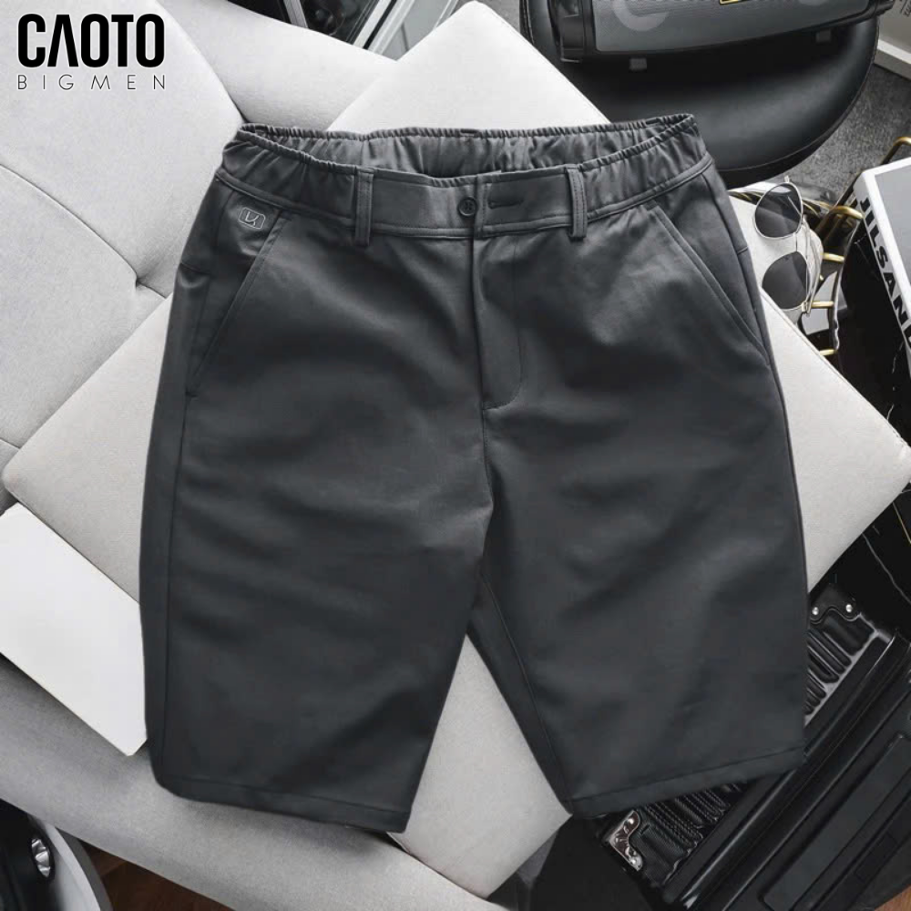 Quần Short Kaki Lưng Thun Màu Xám Bigsize(New collection) 