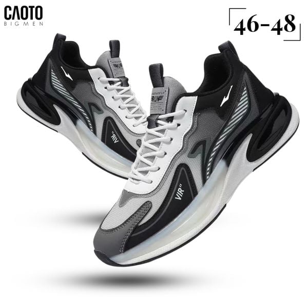  Giày Thể Thao Vision Glide Black-Gray Big Size 