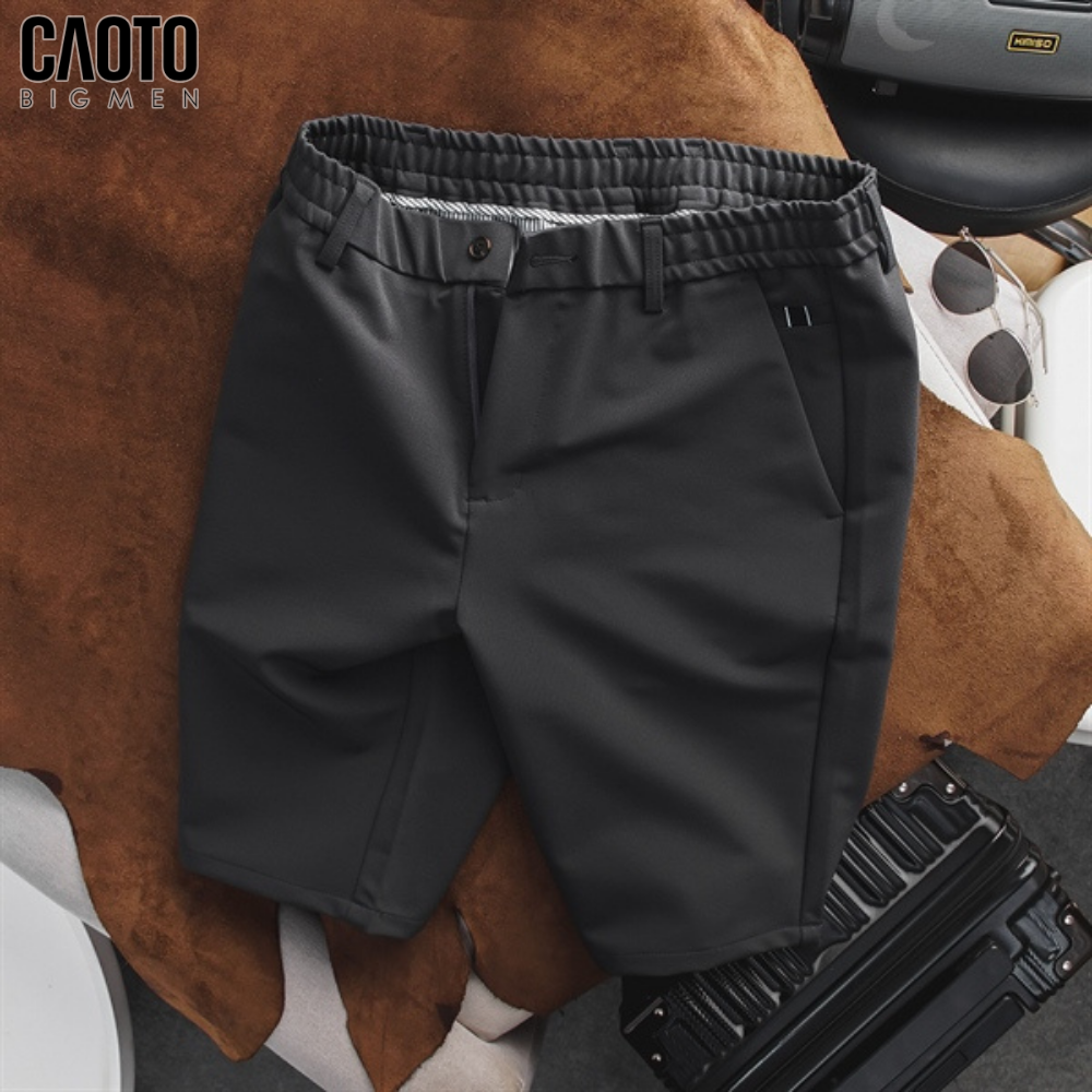  Quần Short Kaki Lưng Thun Màu Xám Bigsize(New collection) 