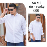  Áo Sơ Mi Tay Dài Nam Size Lớn Màu Trắng Trơn 5XL 6XL 7XL 8XL 9XL 10XL 