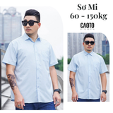  Áo Sơ Mi Nam Xanh biển  Tay Ngắn Size Lớn 2XL 3XL 4XL 5XL 6XL 7XL 8XL 9XL 10XL 