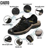  Sandal Nam Big Size Outdoor Black Đế Cao Su Bám Chắc Size 45–48 