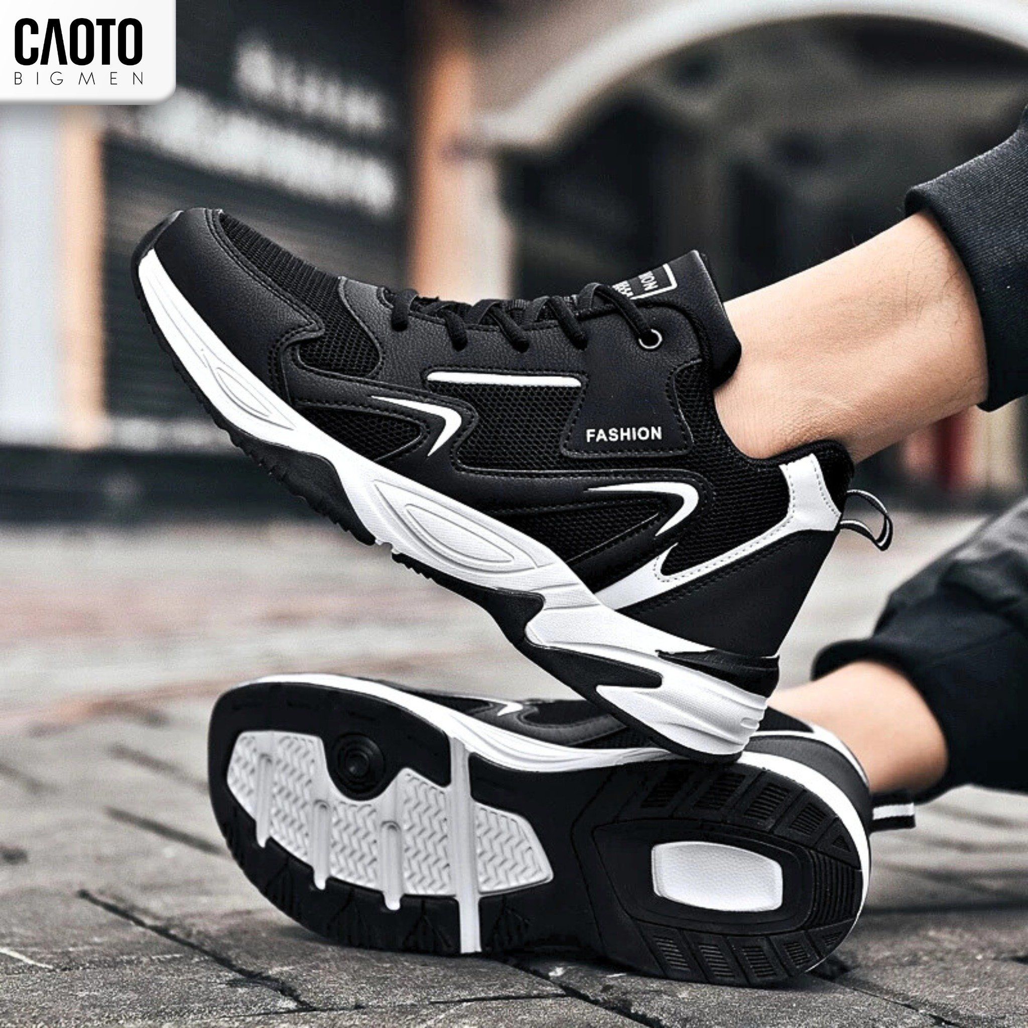  Giày Sneaker Dovi Black Big Size 