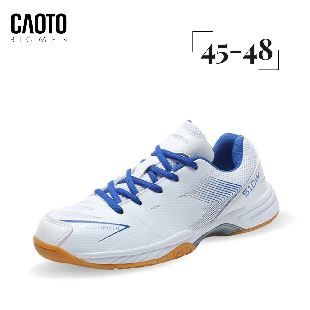  Giày Cầu Lông Bidan Badminton Màu Trắng Shoes Men Big Size 45 46 47 48 