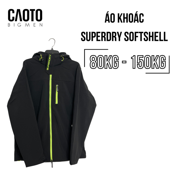  Áo Khoác SuperDry Windtrekker Đen Size Lớn XXXL 