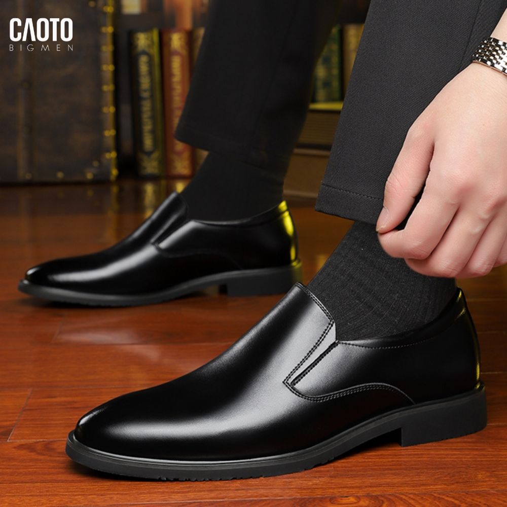  Giày Tây Xỏ Black Clarks Big Size 