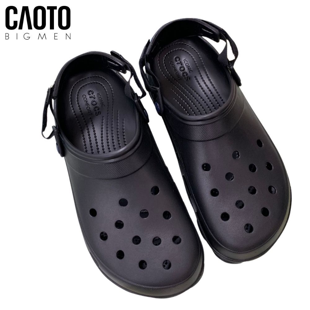  Dép ​​Clog Crocs Turbo Full Black Big Size 