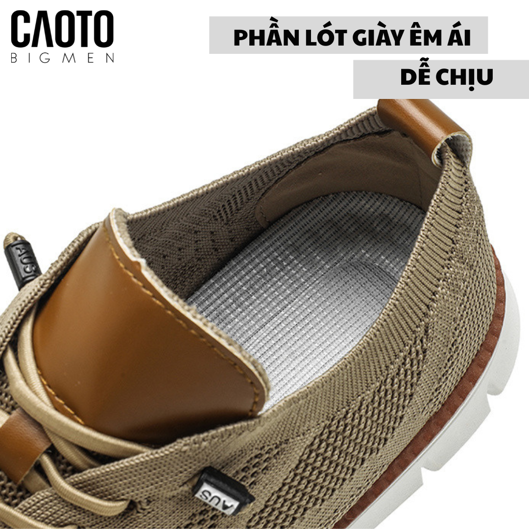  Giày Lười Casual Flex Begie Big Size 