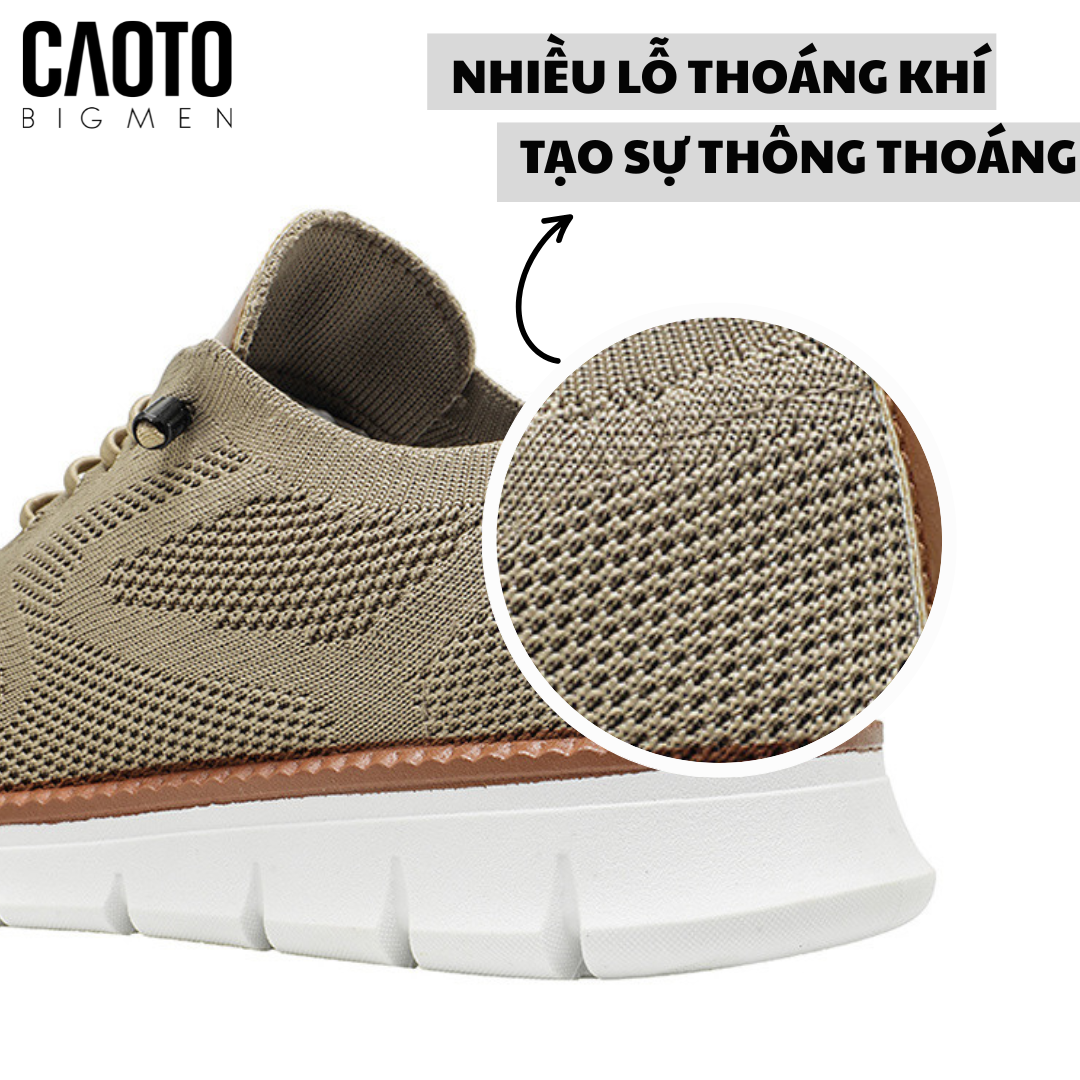  Giày Lười Casual Flex Begie Big Size 