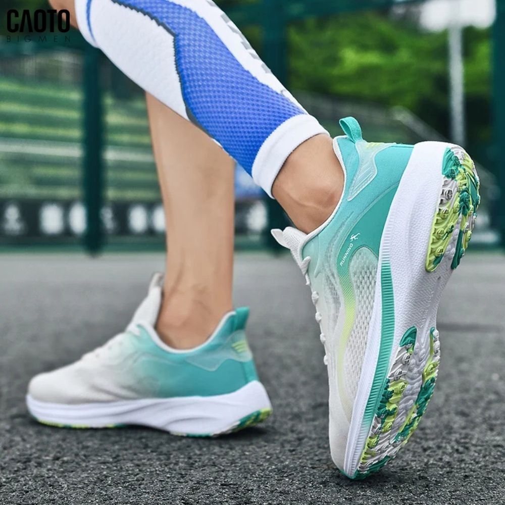  Giày Chạy Bộ Run Wave White & Teal Big Size 