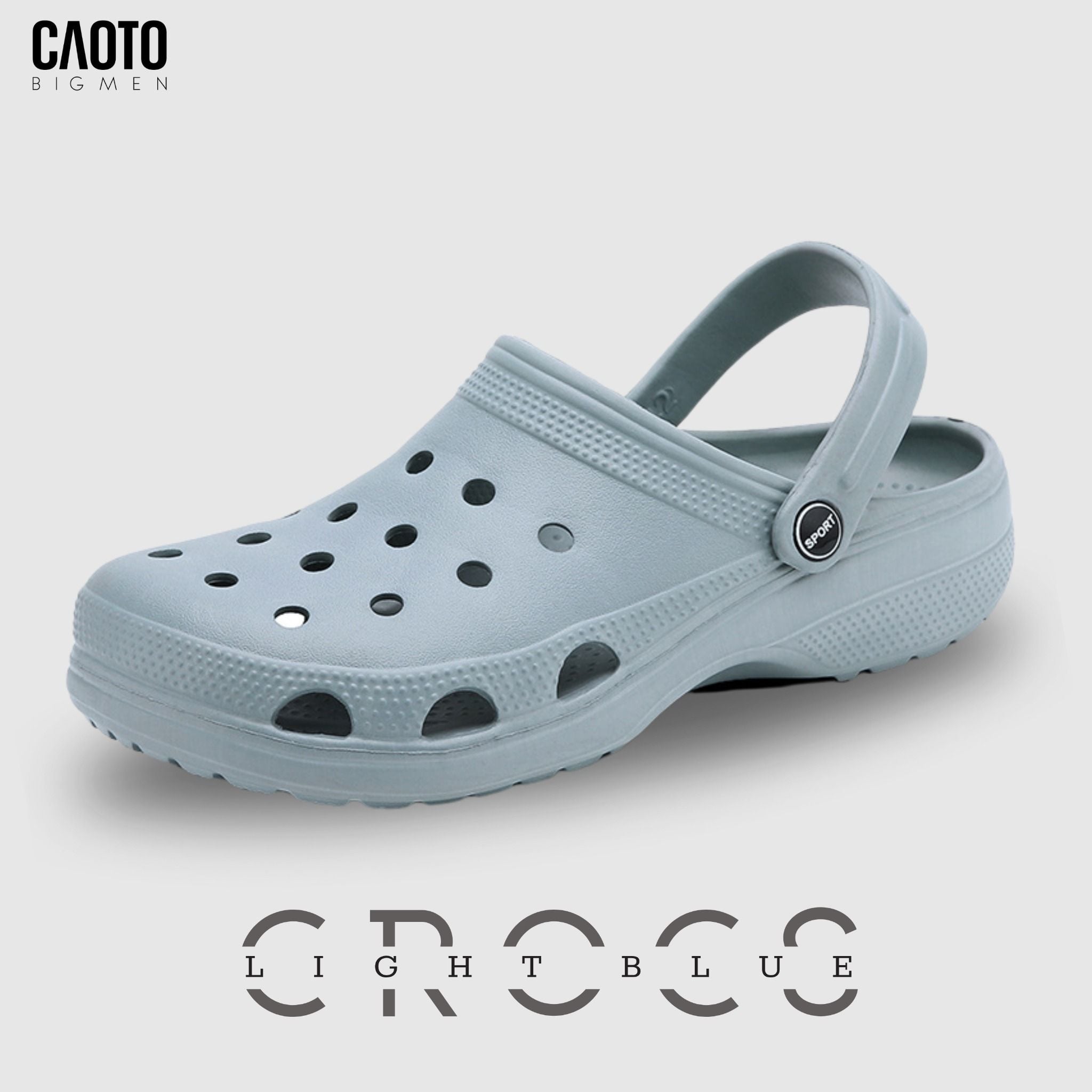  Dép Bít Mũi Cross Sky Blue Chống Trượt Big Size 45-48 