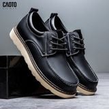  Giày Thời Trang Retro Leadther Black Big Size 