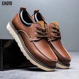  Giày Thời Trang Retro Leadther Brown Big Size 