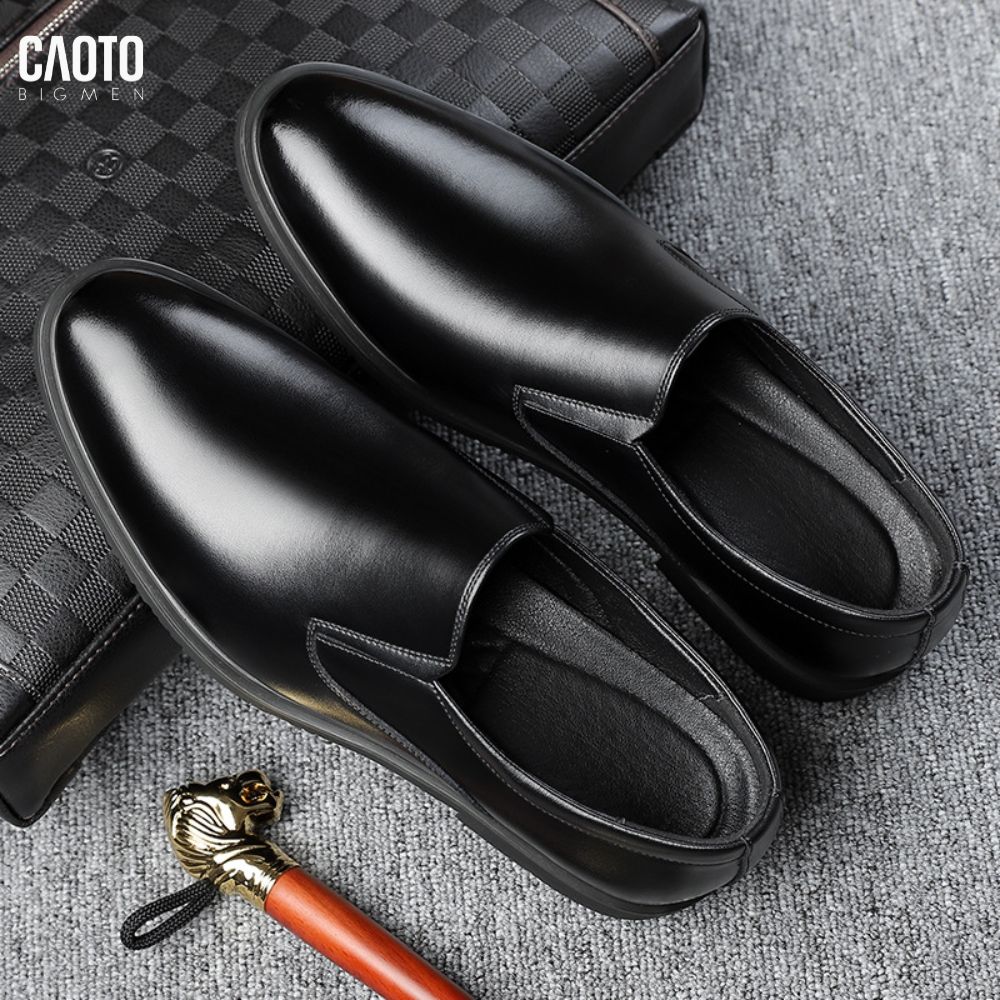  Giày Tây Xỏ Black Clarks Big Size 