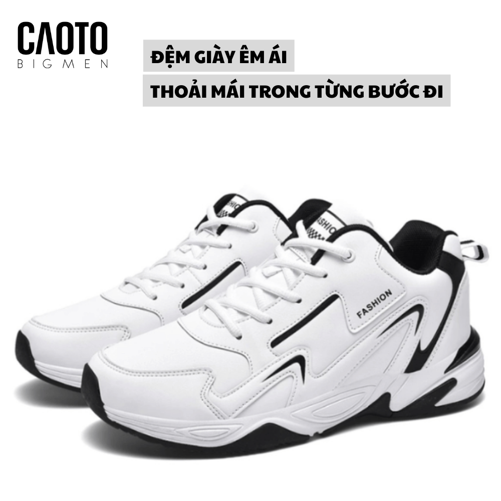  Giày Sneaker Dovi Trắng Big Size 45 - 48 