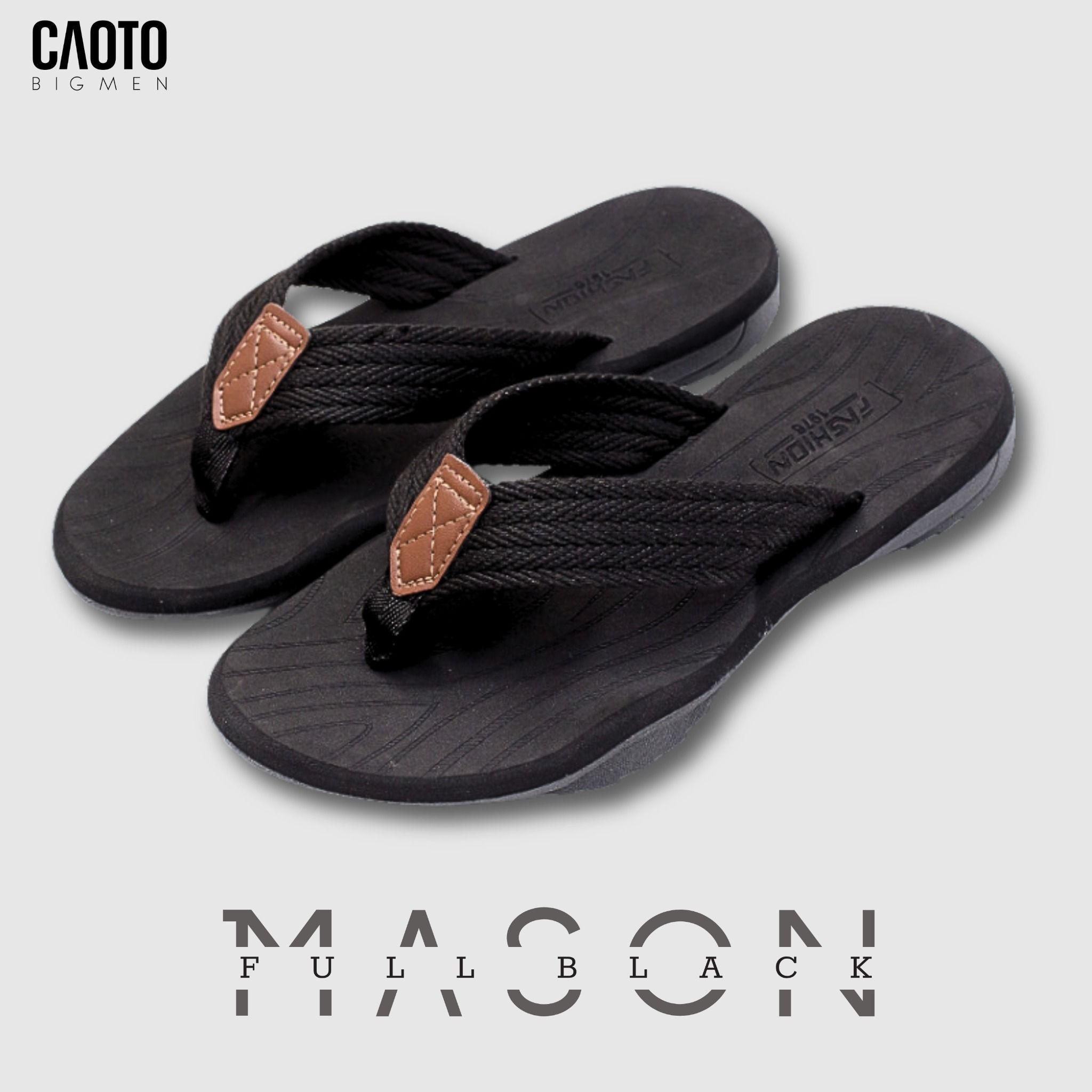  Dép Kẹp Mason Đen Big Size 