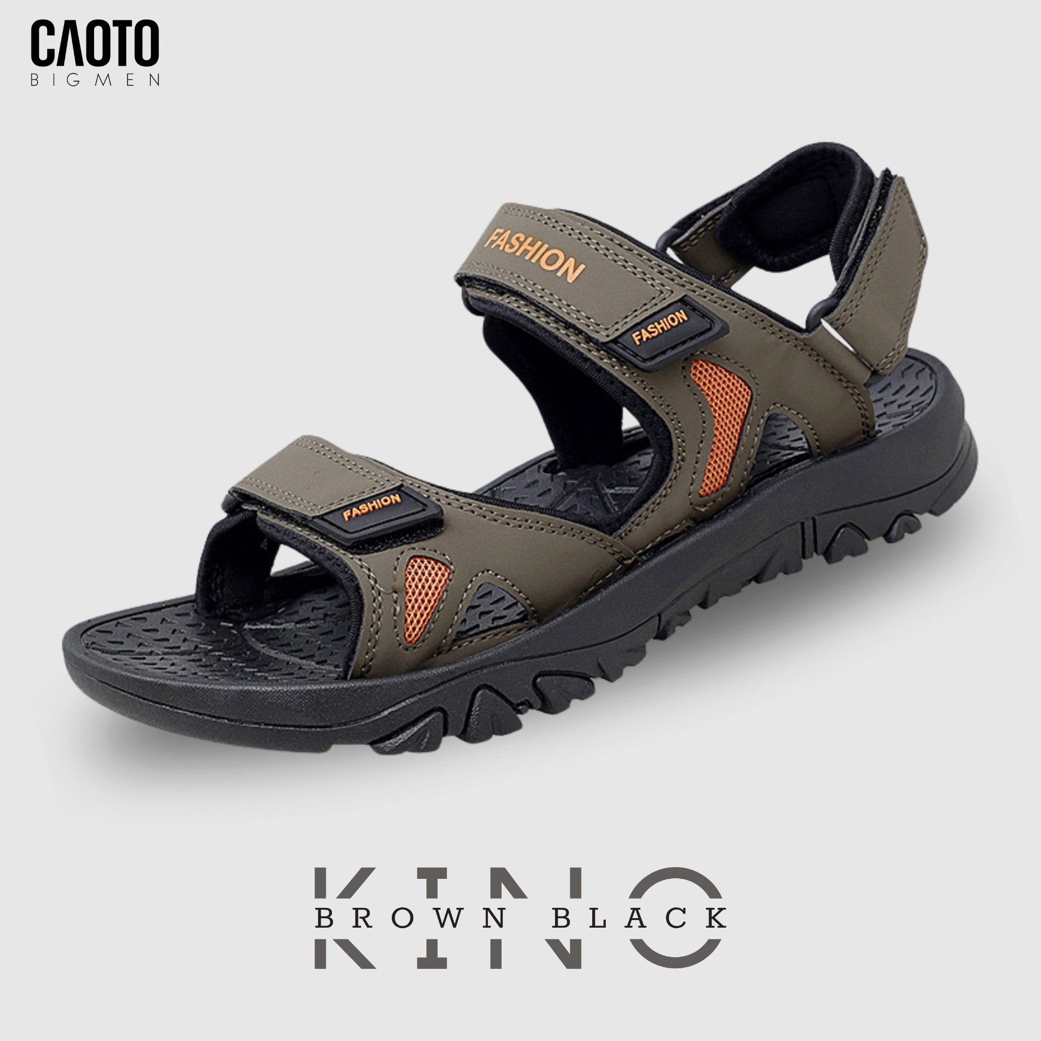  Sandal Kino Nâu Big Size - Quai hậu có thể tháo rời thành dép 