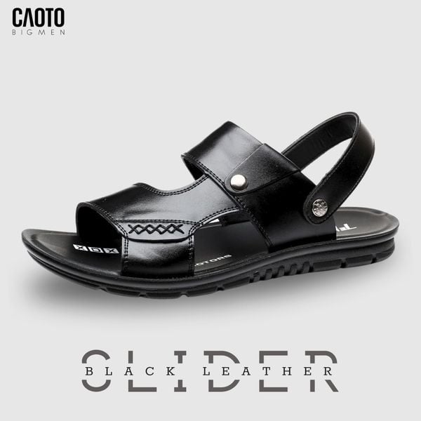  (Dép SanDal Big Size) Dép Sandal Slider Grow Màu Đen Big Size 