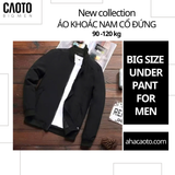  Áo Khoác Nam Cổ Đứng Dáng Rộng Bigsize 