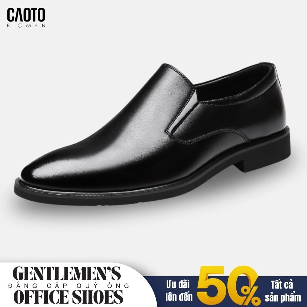  Giày Tây Xỏ Black Clarks Big Size 