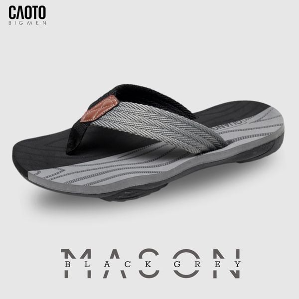  Dép Kẹp Mason Xám Đen Big Size 