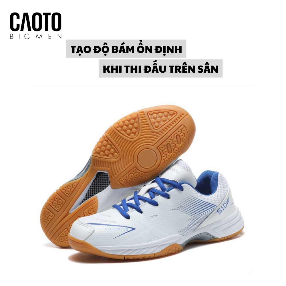  Giày Cầu Lông Bidan Badminton Màu Trắng Shoes Men Big Size 45 46 47 48 