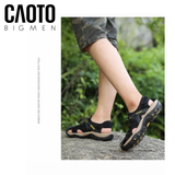  Sandal Nam Big Size Outdoor Black Đế Cao Su Bám Chắc Size 45–48 
