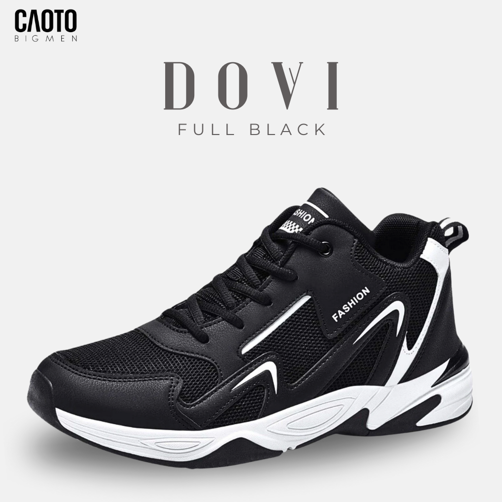  Giày Sneaker Dovi Black Big Size 