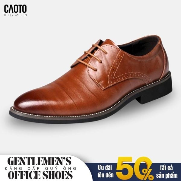  Giày Tây Brown Moss Bigsize Shoes 