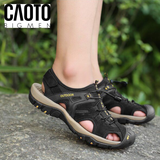  (SALE OFF) Sandal Bít Mũi Outdoor Màu Đen Big Size Men 