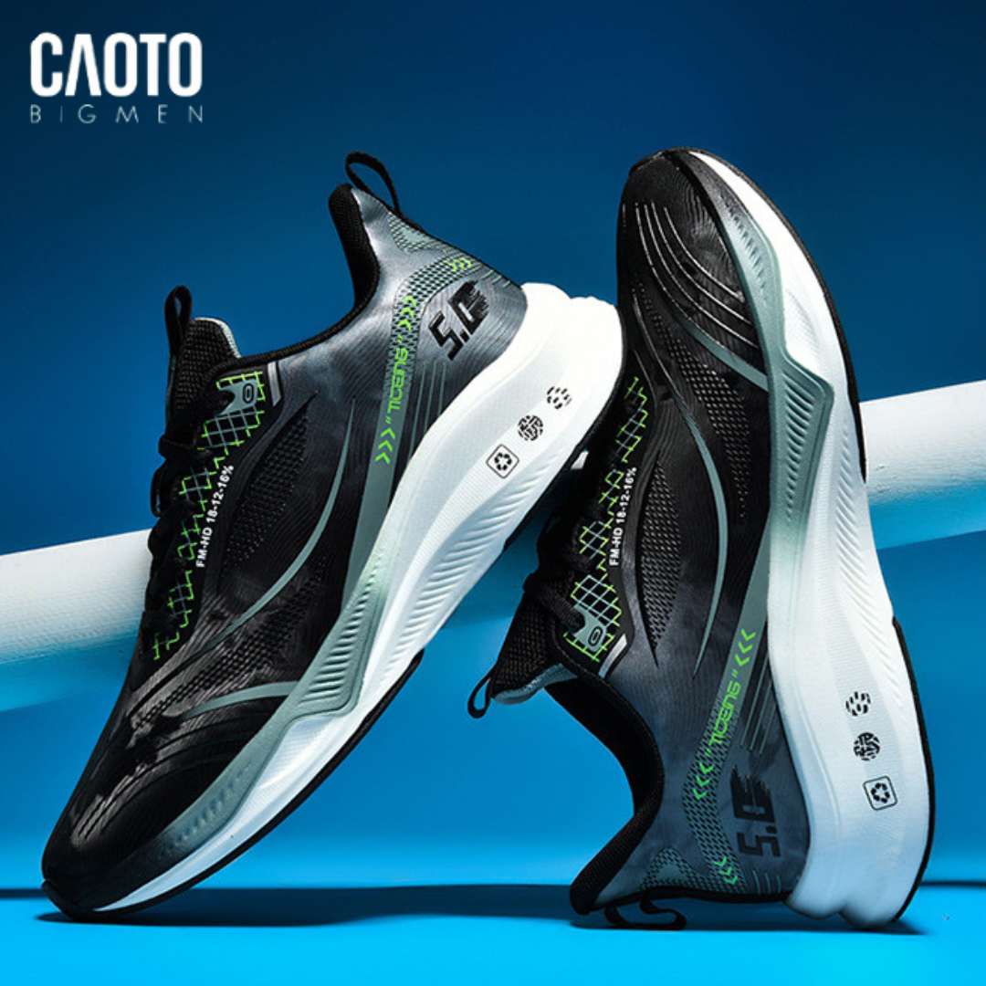  Giày Thể Thao Aero Stride Black & Green Big Size 